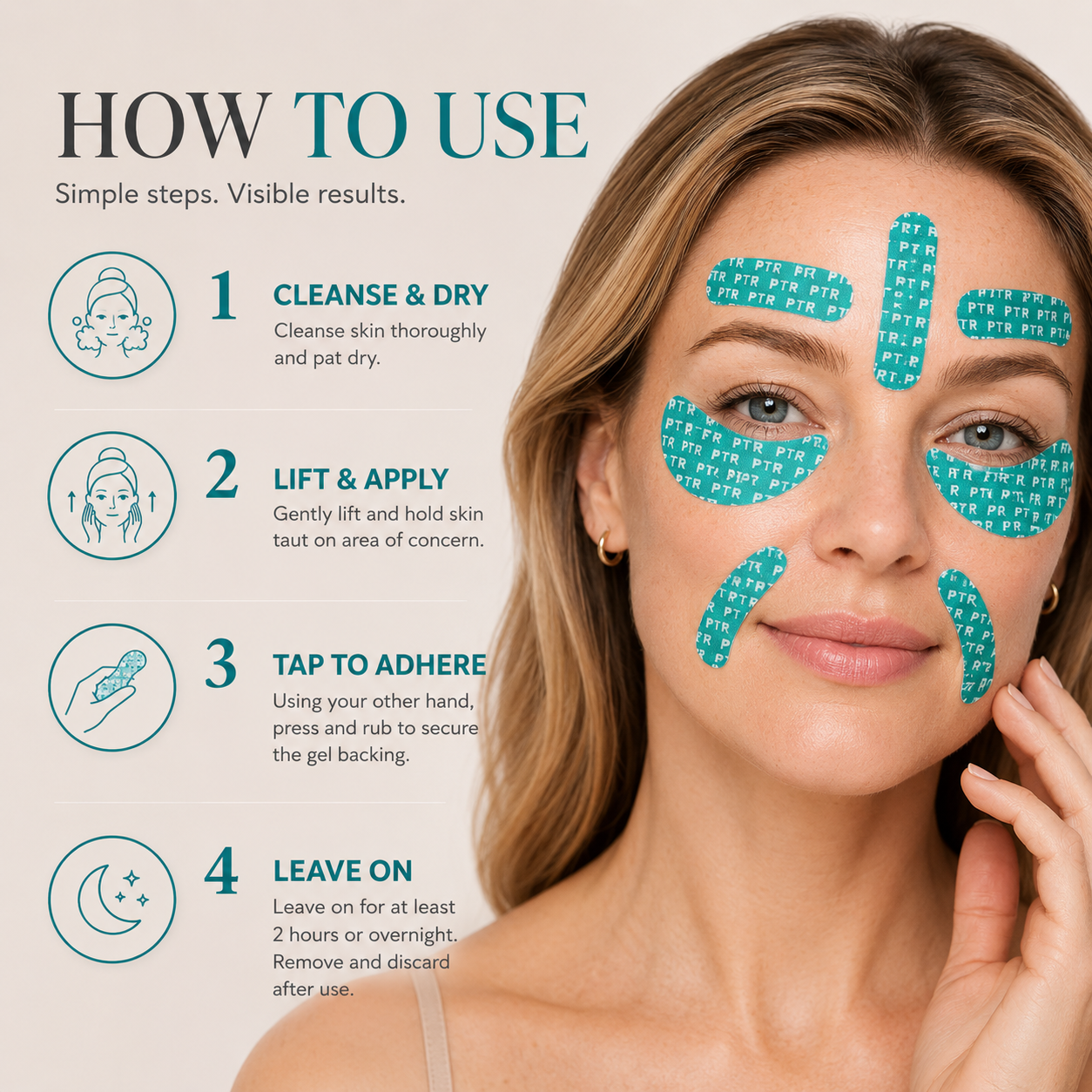 Peptide Skinjection Face + Eye Tape